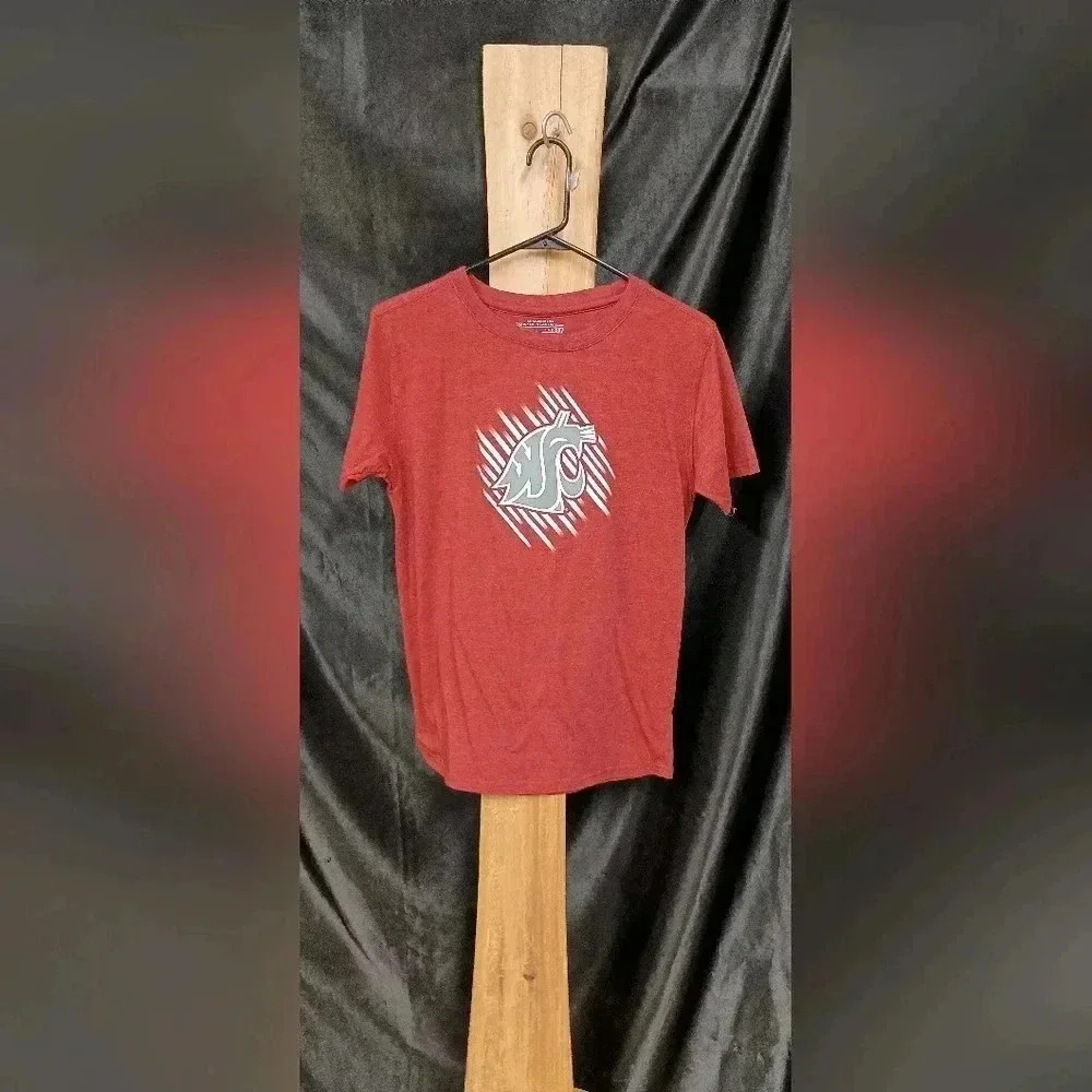 WSU youth 14 -16 large red cougar logo Washington State University t-shirt